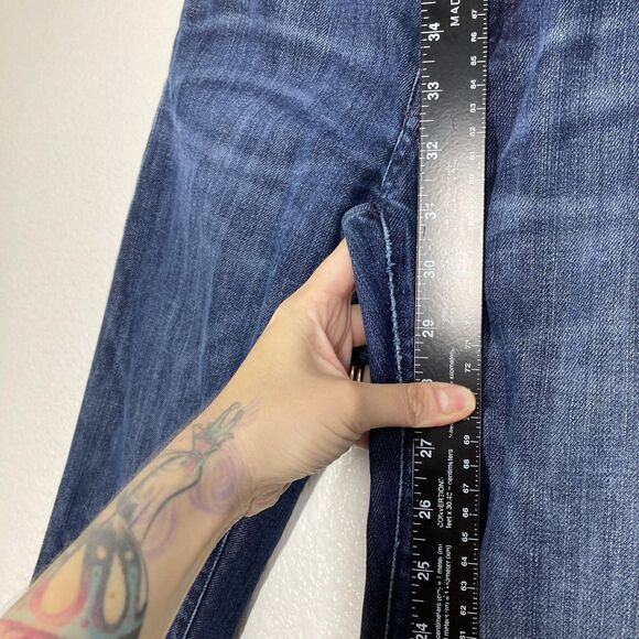 Citizens Of Humanity COH Jeans Womens 27 Blue Dita Petite Bootcut Distressed - Picture 9 of 16